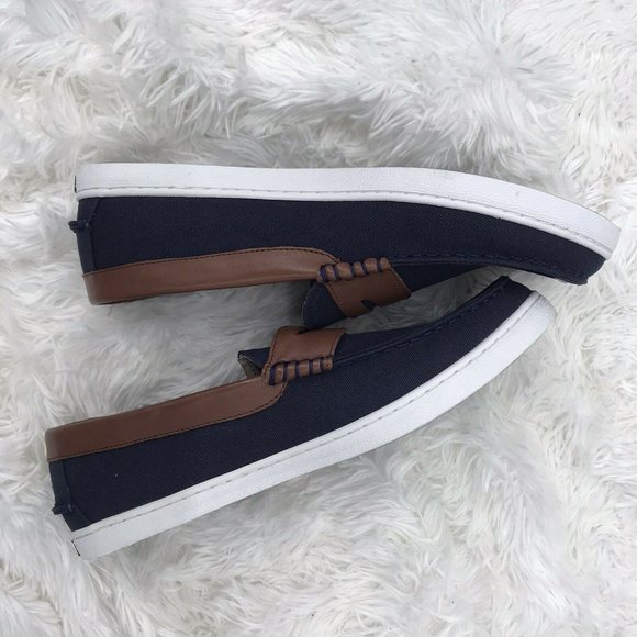 COLE HAAN Blue & Chestnut Nantucket Loafers -10.5M - Picture 9 of 12